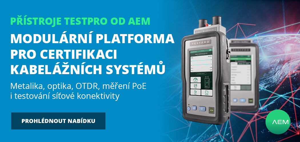 Banner - Přístroje TestPro od AEM