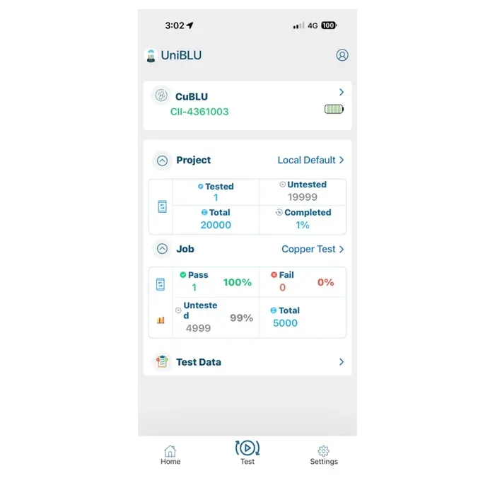 CuBLU-I Entry-level tester kabeláže