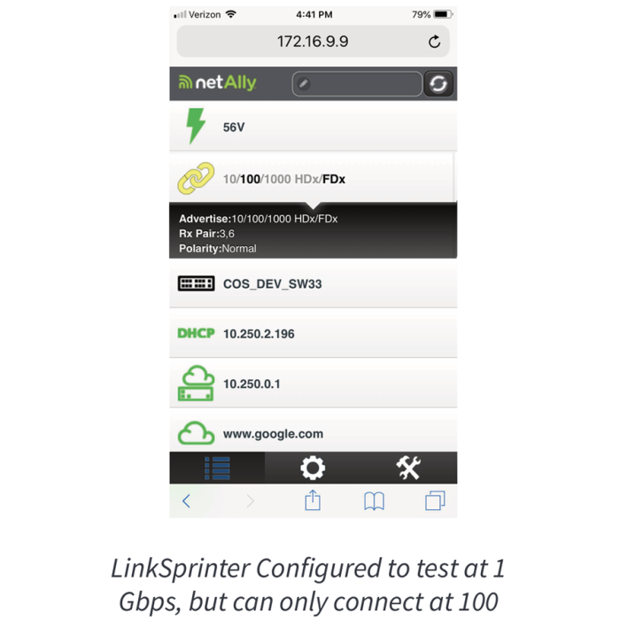 NetAlly LinkSprinter kapesní síťový tester